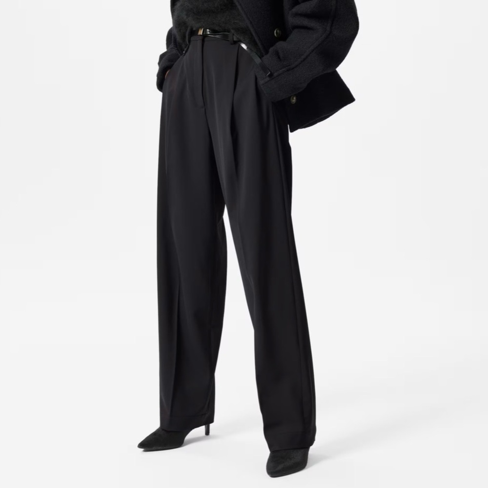 NWT & Other Stories Straight-Leg Press-Crease Trousers in Wool Blend • Women’s 6